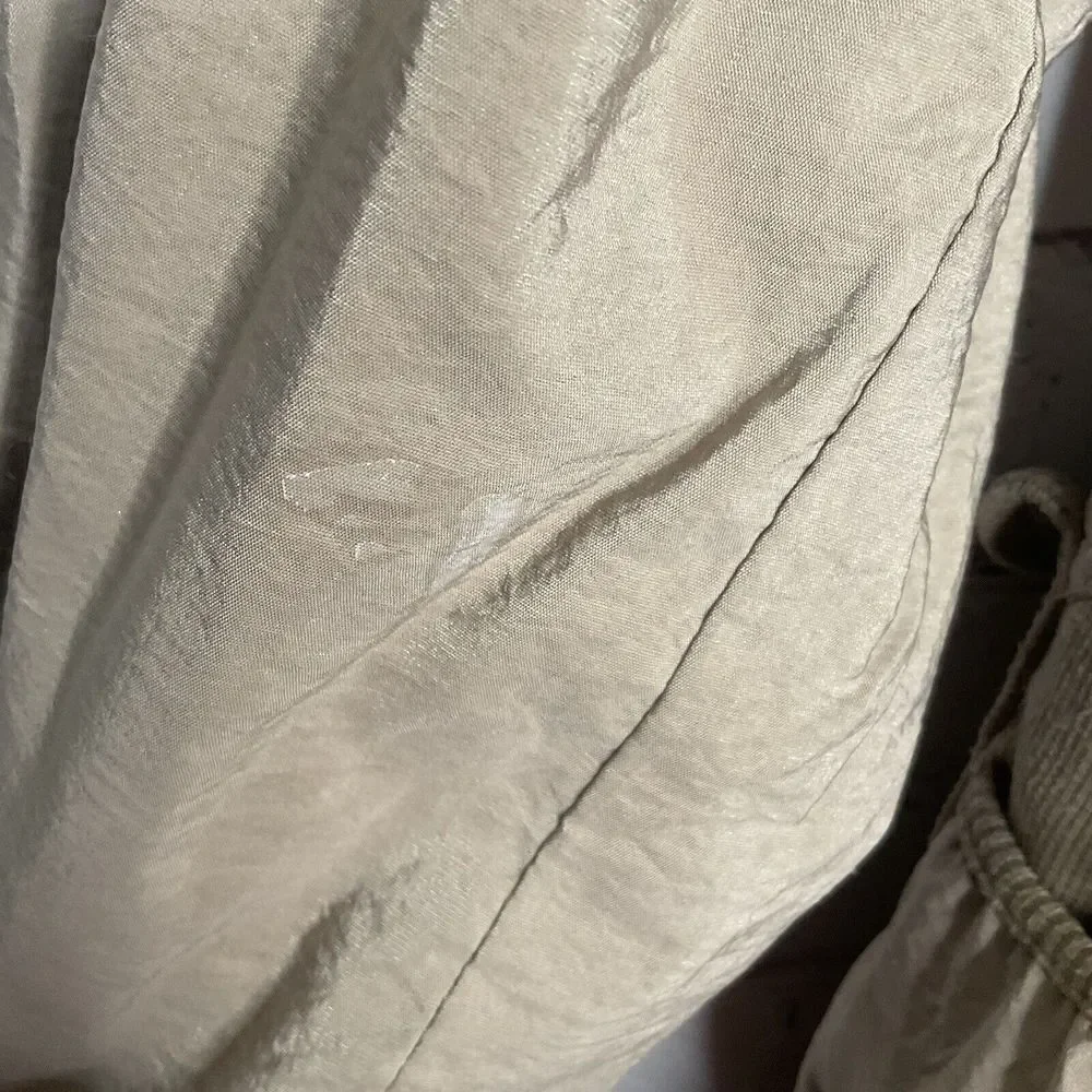 Mibeiga Womens Large‎ Coat Jacket Full Zip Lined Pockets Flaws - Picture 5 of 10